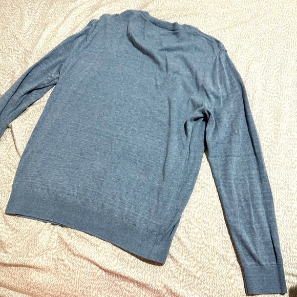 H&M Men's Heather Blue Crewneck Sweater - Picture 3 of 5